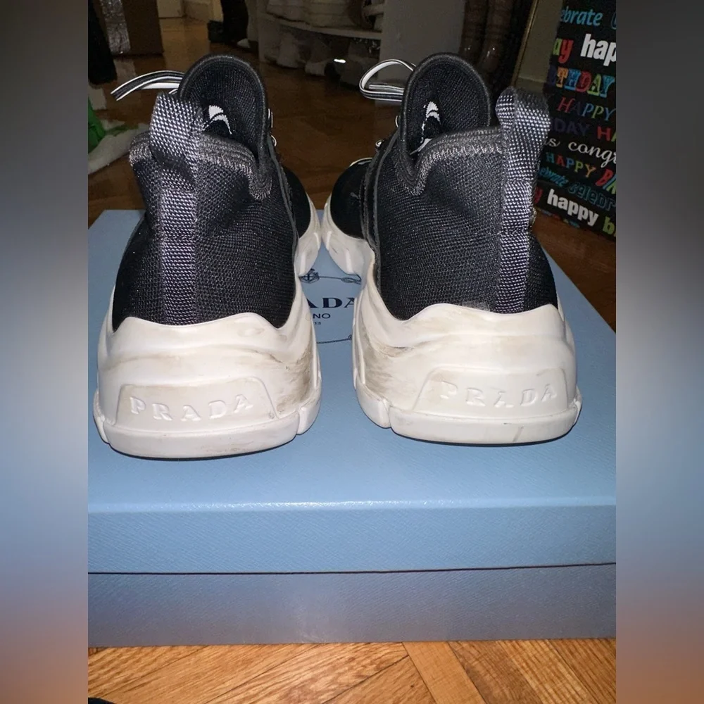 Prada Knit Fabric Logo Sneaker - Picture 4 of 14